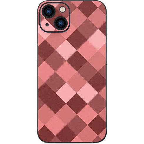 Autumn Red Geometric iPhone 14 Plus Skin